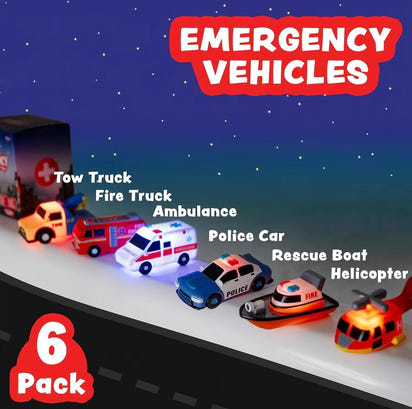 6 Light-Up Rescue Bath Toys