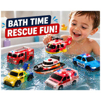 6 Light-Up Rescue Bath Toys